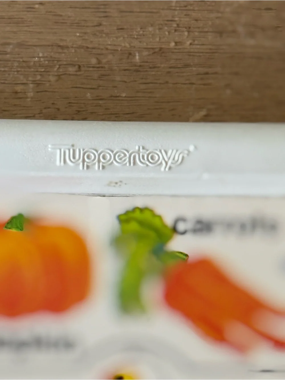 Tupperware Tuppertoys Vintage 1989 What’s Inside Color Puzzle Kids Toy Plastic
